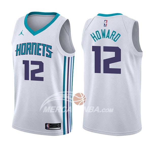 Maglia NBA Charlotte Hornets Dwight Howard Association 2017-18 Bianco